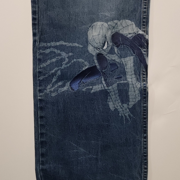 Vintage Ecko Unltd Spiderman Jeans Mens Size 32 Marvel Comics Denim Pants - Picture 9 of 10